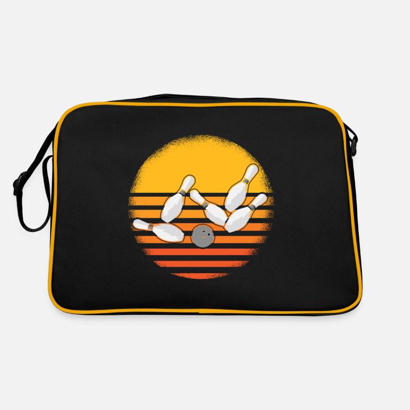 Bowling Bowler Bowlingteam Geschenk Retro Tasche