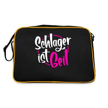 Schlager music - Retro Bag - black/gold - Back