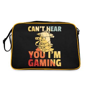 Panda Gamer Video Player Play Game - Retro Bag - black/gold - Back