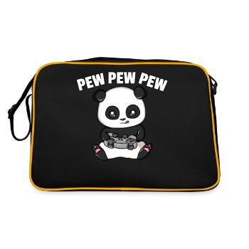 Panda Gamer Video Player Play Game - Retro Bag - black/gold - Back