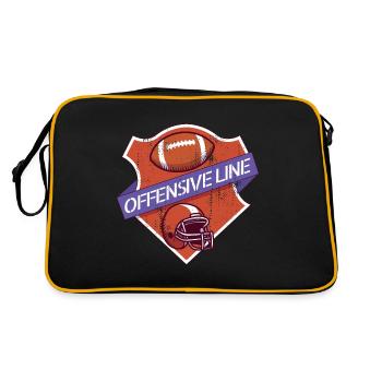 Équipe de football américain de ligne offensive - Sac Retro - noir/or - Dos