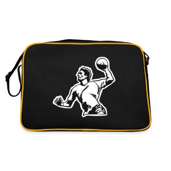 Handballer Handballer Joueur de handball - Sac Retro - noir/or - Dos