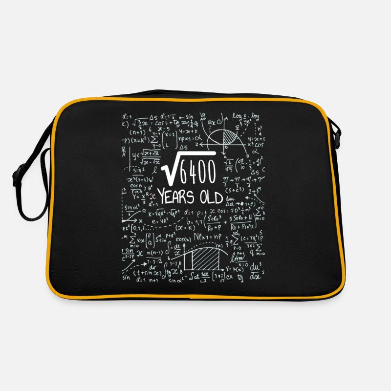 Square Root of 6400 - 80th Birthday Geek Design Retro Tasche