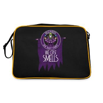 Wizard Rollenspiel - Retro Tasche - Schwarz/Gold - Hinten