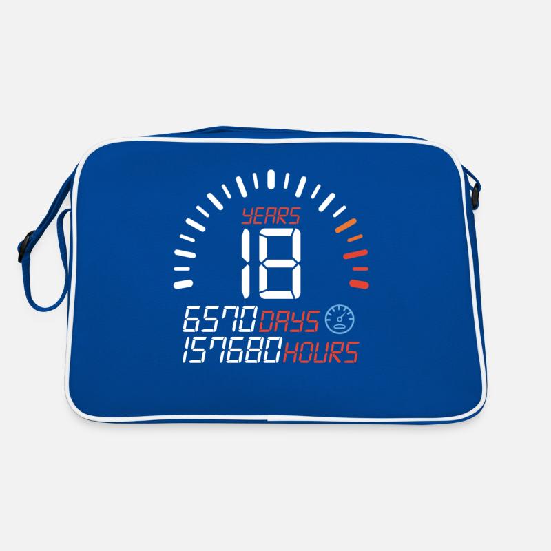 18 Years 18. Geburtstag Volljährigkeit Geschenk Retro Tasche