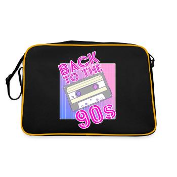 Back to the 90s années 90 Vêtements de fête - Sac Retro - noir/or - Dos