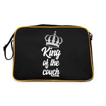 King of the couch - Retro Bag - black/gold - Back