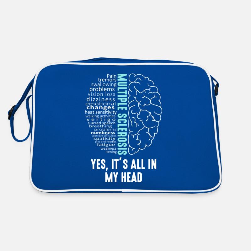 Multiple Sklerose MS Es ist alles in meinem Kopf Retro Tasche
