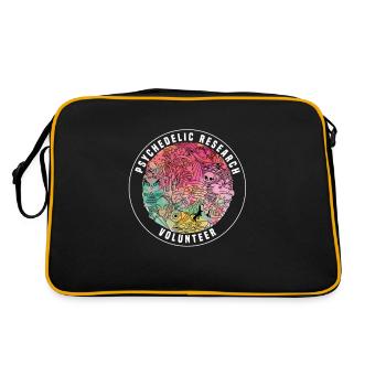 Psychedelic research volunteers Alien sake gift - Retro Bag - black/gold - Back