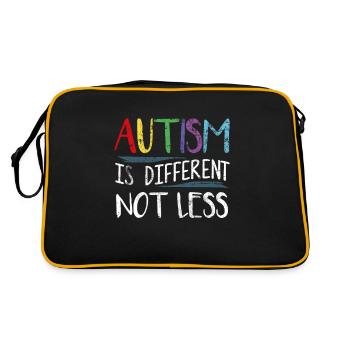 Autistic autism - Retro Bag - black/gold - Back