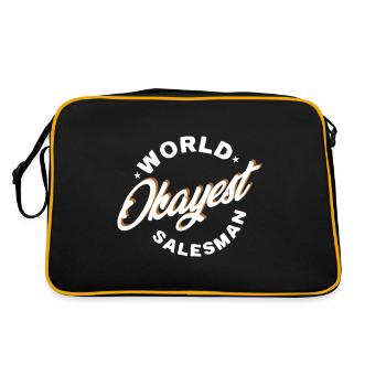 Worlds best seller okay okay gift - Retro Bag - black/gold - Back