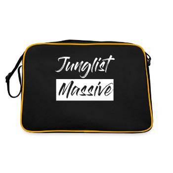 Drum And Bass Junglist Massive DnB - Retro Bag - black/gold - Back