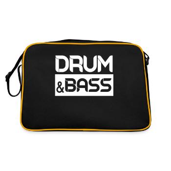 Drum & Bass Drum And Bass DnB Rave - Retro Bag - black/gold - Back