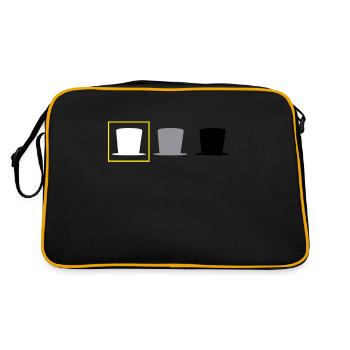 Hacker Cyber Security Pentester Hacker - Retro Bag - black/gold - Back