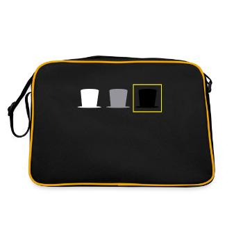 Hacker Cyber Security Pentester Hacker - Retro Bag - black/gold - Back