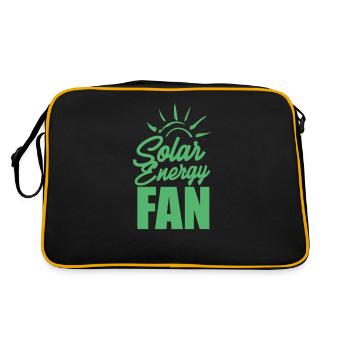 Solar power - Retro Bag - black/gold - Back