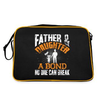 Papa et sa fille - Sac Retro - noir/or - Dos