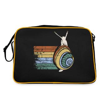 Animaux d'amour Rétro cadeau d'escargot idée de conception pour - Sac Retro - noir/or - Dos