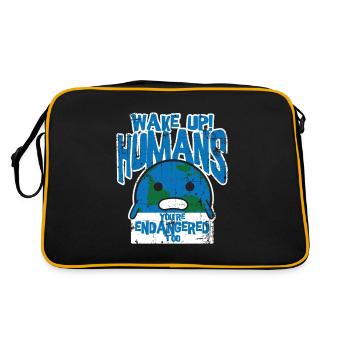 climate Change - Retro Bag - black/gold - Back