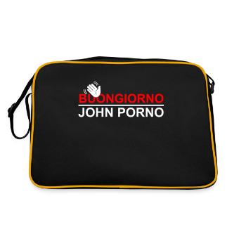 Des phrases drôles - Sac Retro - noir/or - Dos