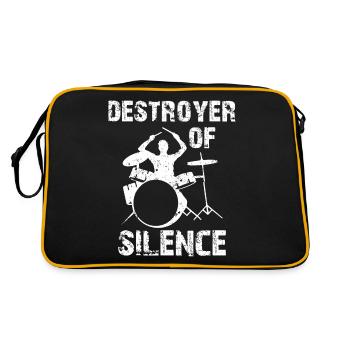 Batteur batteur batteur - Sac Retro - noir/or - Dos