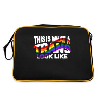 Transgender - Retro Bag - black/gold - Back