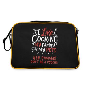 Cadeau de humour anglais professeur de grammaire - Sac Retro - noir/or - Dos