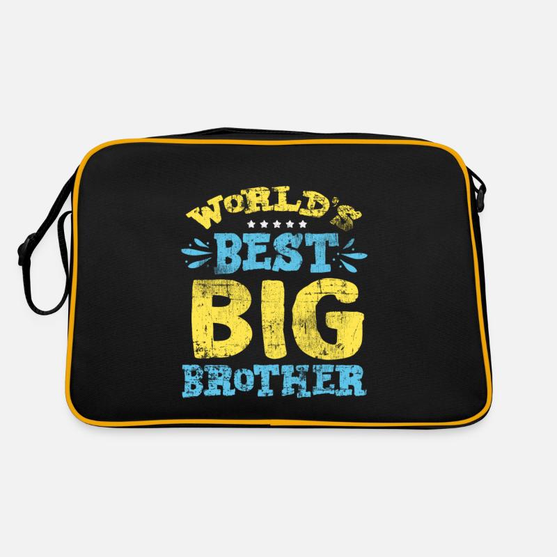 Beste Großer Bruder Retro Tasche