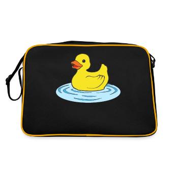 Rubber duck - Retro Bag - black/gold - Back