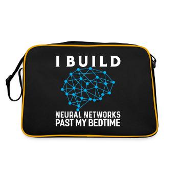 Machine learning AI neural network - Retro Bag - black/gold - Back