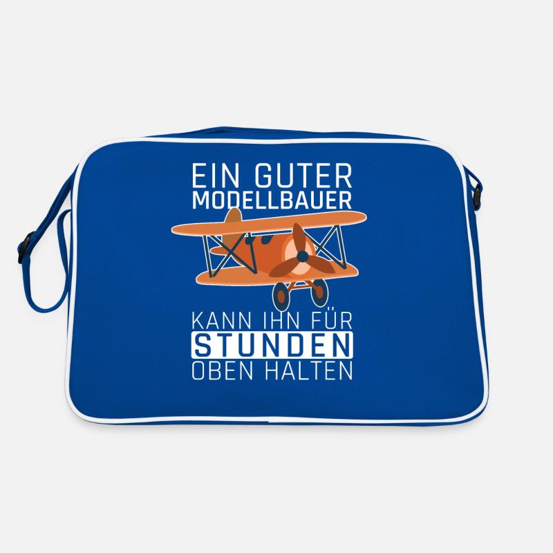 Modellbauer RC Modellbau Modellflug Geschenkidee Retro Tasche