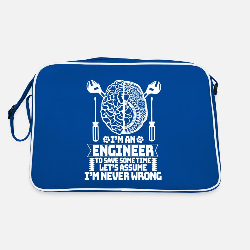 Ingenieur Studium Diplom Ingenieure Geschenk Retro Tasche