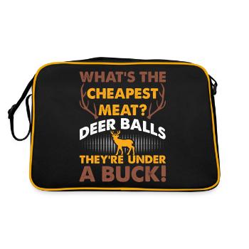 Les boulettes de viande de cerf les moins chères, elles sont sous un dollar - Sac Retro - noir/or - Dos