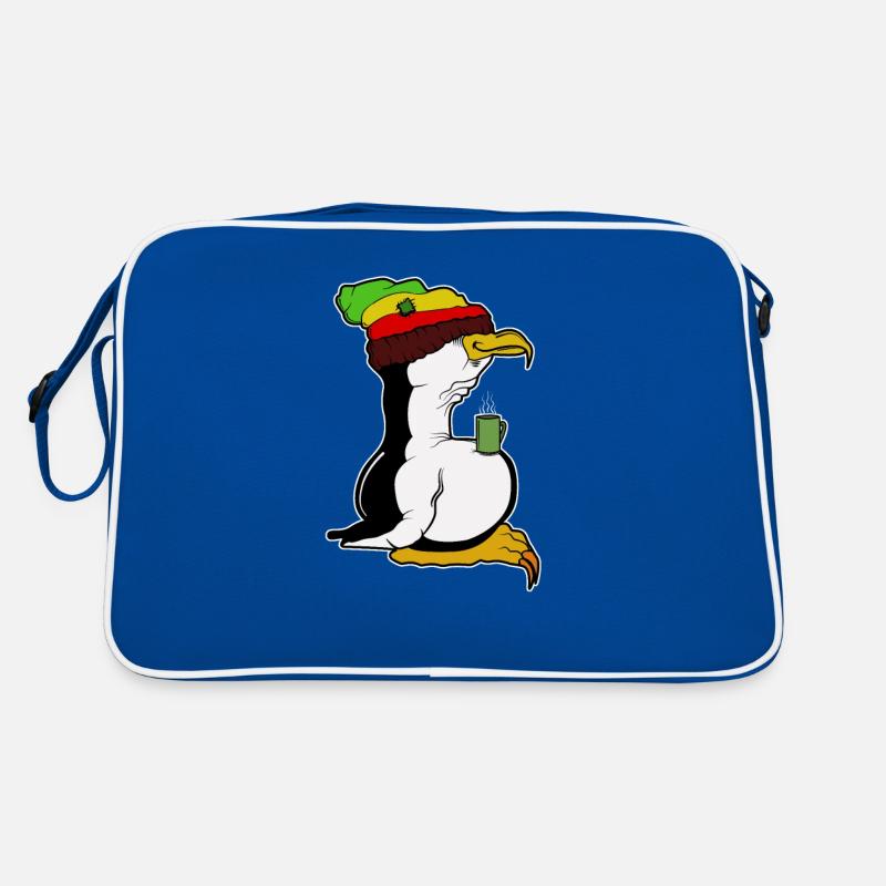 Tux Linux Pinguin Kaffeepause Computerfreak Rasta Retro Tasche