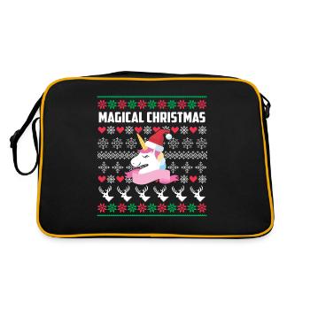 Ugly Christmas Licorne - Sac Retro - noir/or - Dos