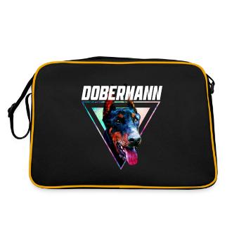 Doberman - Retro Bag - black/gold - Back