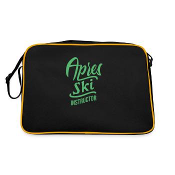 Party After Ski Ski Instructor Apres Ski Instructor Celebrate - Retro Bag - black/gold - Back