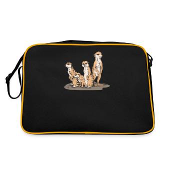 meerkat - Retro Bag - black/gold - Back