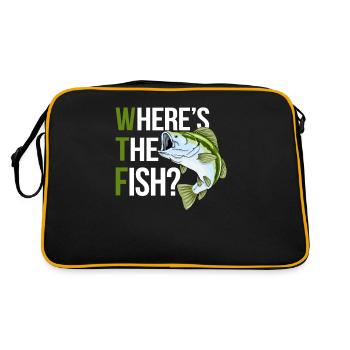Wheres The Fish - Retro Bag - black/gold - Back
