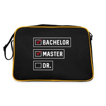 Bachelor Master Doctor graduation checklist - Retro Bag - black/gold - Back
