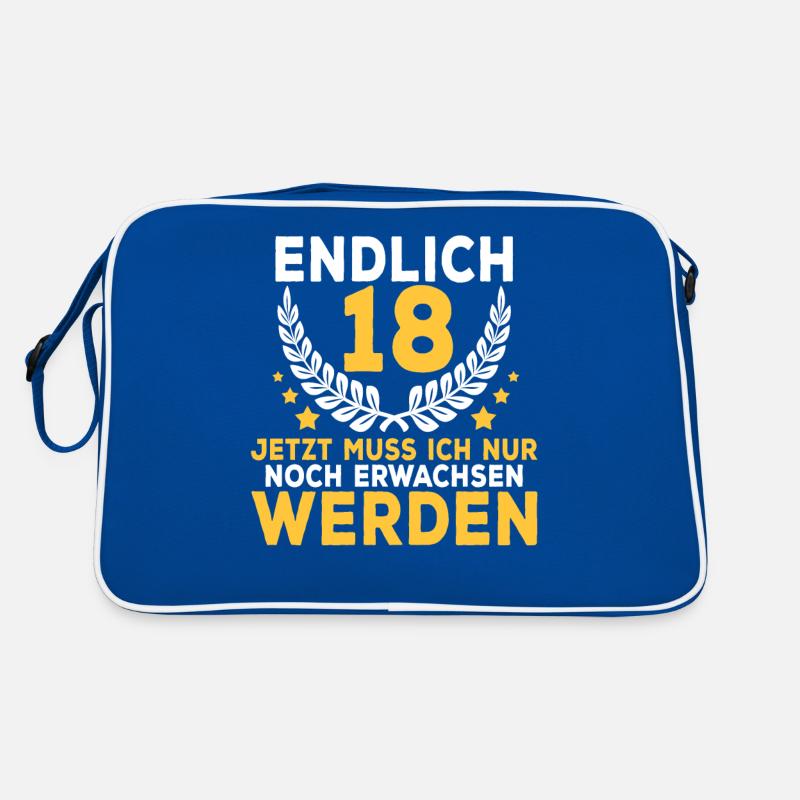 18 Geburtstag Spruch Geburtstagsgeschenk Geschenk Retro Tasche