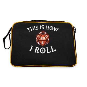 Voici comment je roule rpg sur table - Sac Retro - noir/or - Dos