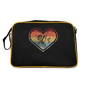 Amour rétro vintage des années 90 - Sac Retro - noir/or - Dos
