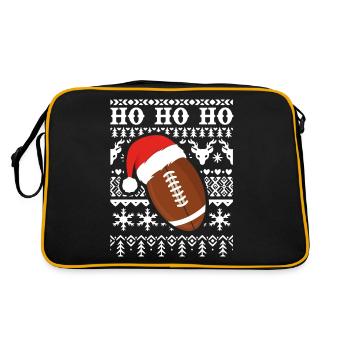 Tenue de Noël du football Noël moche - Sac Retro - noir/or - Dos