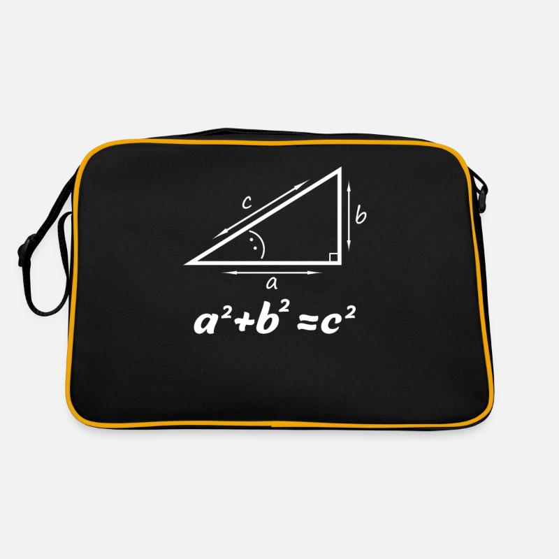 Cadeau de théorème de Pythagore pour un nerd de professeur de mathématiques Sac Retro