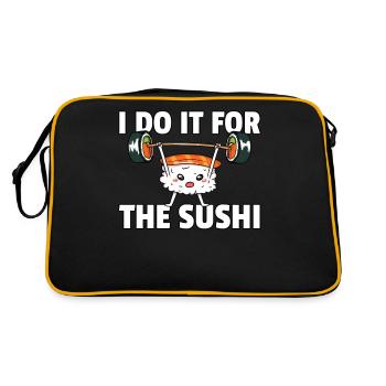 Sushi Sport Fitness Athlète Maki Gym - Sac Retro - noir/or - Dos