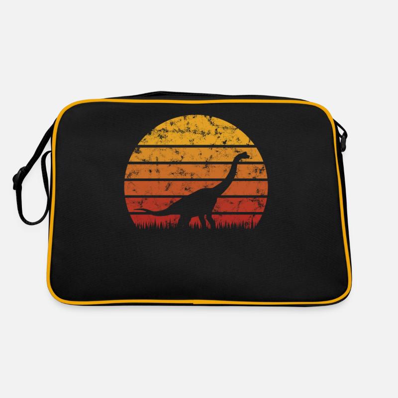 Brachiosaurus dinosaur vintage dinosaur gift Retro Bag
