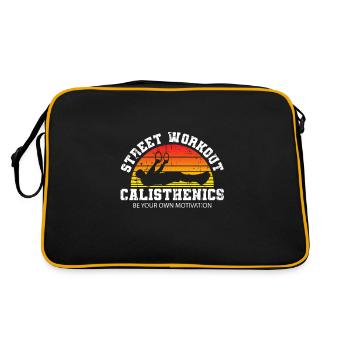 Calisthenics Fitness Sport Gym - Retro Tasche - Schwarz/Gold - Hinten