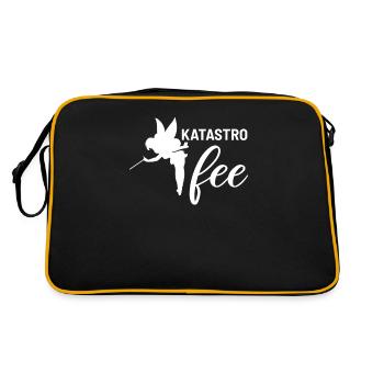 Katastrophe - Retro Tasche - Schwarz/Gold - Hinten