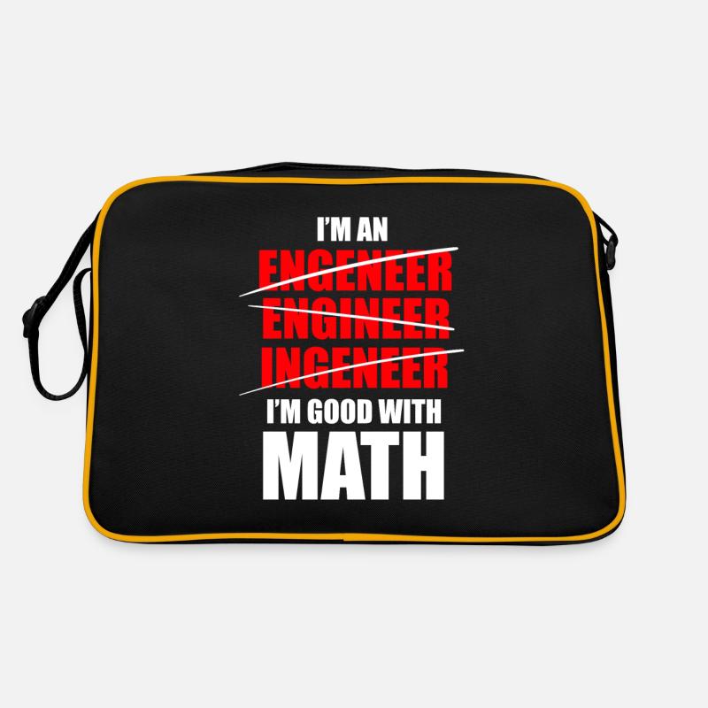 Math engineer sarcasm school teacher gifts Retro Bag